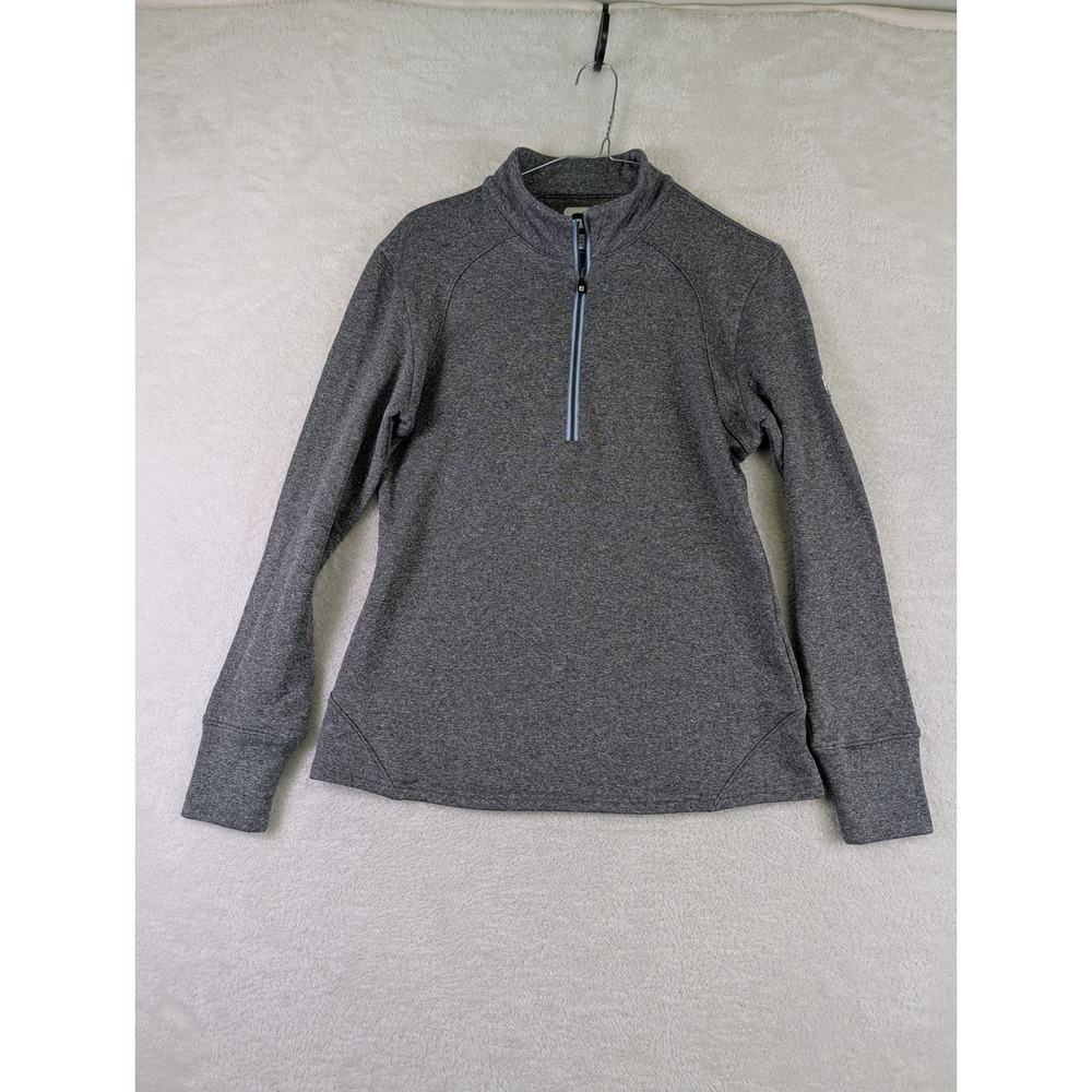 FootJoy Womens Gray Heather Quarter Zip Golf Pullover Gaston CC Small